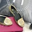 Roger Vivier Chips Ballerinas in Patent Leather Khaki