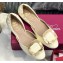 Roger Vivier Chips Ballerinas in Patent Leather Creamy