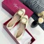 Roger Vivier Chips Ballerinas in Patent Leather Creamy