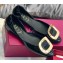 Roger Vivier Chips Ballerinas in Patent Leather Black