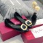 Roger Vivier Chips Ballerinas in Patent Leather Black