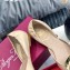 Roger Vivier Chips Ballerinas in Patent Leather Beige