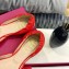 Roger Vivier Chips Ballerinas in Patent Leather Red