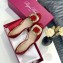 Roger Vivier Chips Ballerinas in Patent Leather Burgundy