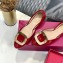 Roger Vivier Chips Ballerinas in Patent Leather Burgundy