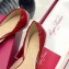 Roger Vivier Chips Ballerinas in Patent Leather Burgundy