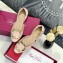 Roger Vivier Chips Ballerinas in Patent Leather Pink