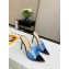 Gianvito Rossi Heel 10.5cm PVC Elle Mules Blue/Black 2020
