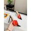 Gianvito Rossi Heel 10.5cm PVC Elle Mules Red/Black 2020
