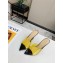 Gianvito Rossi Heel 10.5cm PVC Elle Mules Yellow/Black 2020