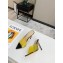 Gianvito Rossi Heel 10.5cm PVC Elle Mules Yellow/Black 2020