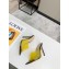 Gianvito Rossi Heel 10.5cm PVC Elle Mules Yellow/Black 2020