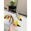 Gianvito Rossi Heel 10.5cm PVC Elle Mules Yellow/Black 2020