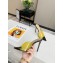 Gianvito Rossi Heel 10.5cm PVC Elle Mules Yellow/Black 2020