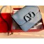 Valentino Small VSLING Grainy Calfskin Shoulder Bag 0074 Gray 2020