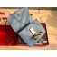 Valentino Small VSLING Grainy Calfskin Shoulder Bag 0074 Gray 2020