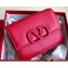 Valentino VSLING Grainy Calfskin Chain Shoulder Bag 0069 Red 2020
