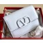 Valentino VSLING Grainy Calfskin Chain Shoulder Bag 0069 White 2020