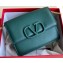 Valentino VSLING Grainy Calfskin Chain Shoulder Bag 0069 Green 2020