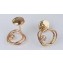 Hermes Vertige Coeur Earrings Gold