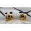 Hermes Pop H Earrings Gold