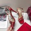 Valentino Heel 9.5cm Rockstud Slingback Pumps Sandals Red 2020