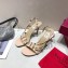 Valentino Heel 9.5cm Rockstud Slingback Pumps Sandals Nude 2020