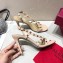 Valentino Heel 9.5cm Rockstud Slingback Pumps Sandals Nude 2020