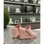 Valentino Heel 12cm Platform 2.5cm Rockstud Calfskin Wedge Mules Nude Pink 2020