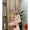 Valentino Heel 12cm Platform 2.5cm Rockstud Leather Ankle Strap Wedge Sandals Nude Pink 2020