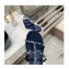Valentino Heel 12cm Platform 2.5cm Rockstud Leather Ankle Strap Wedge Sandals Blue 2020