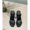 Valentino Heel 12cm Platform 2.5cm Ankle Strap Wedge Sandals Black with Stud Details 2020