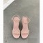 Valentino Heel 12cm Platform 2.5cm Ankle Strap Wedge Sandals Nude Pink with Stud Details 2020