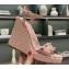 Valentino Heel 12cm Platform 2.5cm Ankle Strap Wedge Sandals Nude Pink with Stud Details 2020