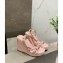 Valentino Heel 12cm Platform 2.5cm Rockstud Calfskin Ankle Strap Wedge Sandals Nude Pink 2020