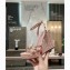 Valentino Heel 12cm Platform 2.5cm Rockstud Calfskin Ankle Strap Wedge Sandals Nude Pink 2020