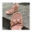 Valentino Heel 12cm Platform 2.5cm Rockstud Calfskin Ankle Strap Wedge Sandals Nude Pink 2020