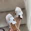 Hermes Oran Flat Slipper Sandals White/Stitching 2020