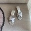 Hermes Heel 5cm Oasis Slipper Sandals White/Silver 2020