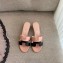 Hermes Heel 5cm Oasis Slipper Sandals Pink/Black 2020