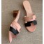 Hermes Heel 5cm Oasis Slipper Sandals Pink/Black 2020
