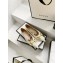Gucci Chain Leather Ballet Flats with Horsebit 621161 White