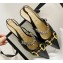 Gucci Chain Leather Pumps with Horsebit 616596 Black