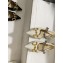 Gucci Chain Leather Pumps with Horsebit 616596 White