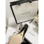 Gucci Chain Leather Pumps with Horsebit 616596 White