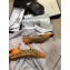 Gucci Heel 6.5cm Studded GG Canvas/Leather Pumps Orange with Horsebit