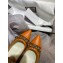Gucci Heel 6.5cm Studded GG Canvas/Leather Pumps Orange with Horsebit