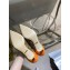 Gucci Heel 6.5cm Studded GG Canvas/Leather Pumps Orange with Horsebit