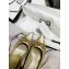 Gucci Heel 6.5cm Studded GG Canvas/Leather Pumps Light Gold with Horsebit