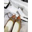 Gucci Heel 6.5cm Studded GG Canvas/Leather Pumps Brown with Horsebit
